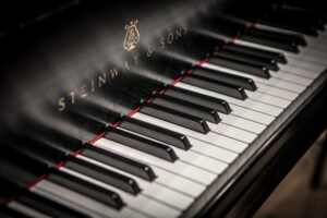 Steinway piano close up